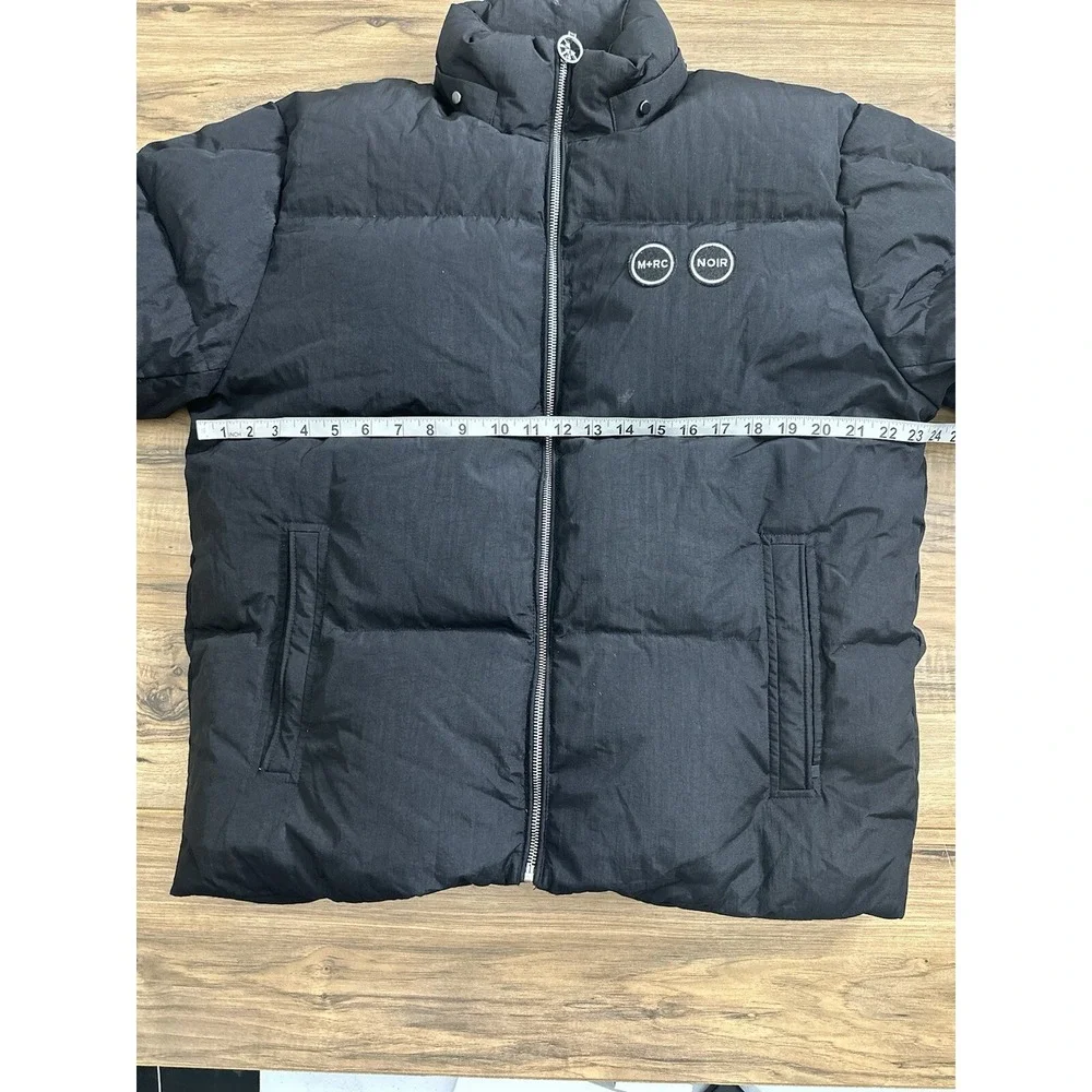 M+RC Noir Men's Black Puffer Coat Until We Meet Again‎ Marche Noir Ltd Project
